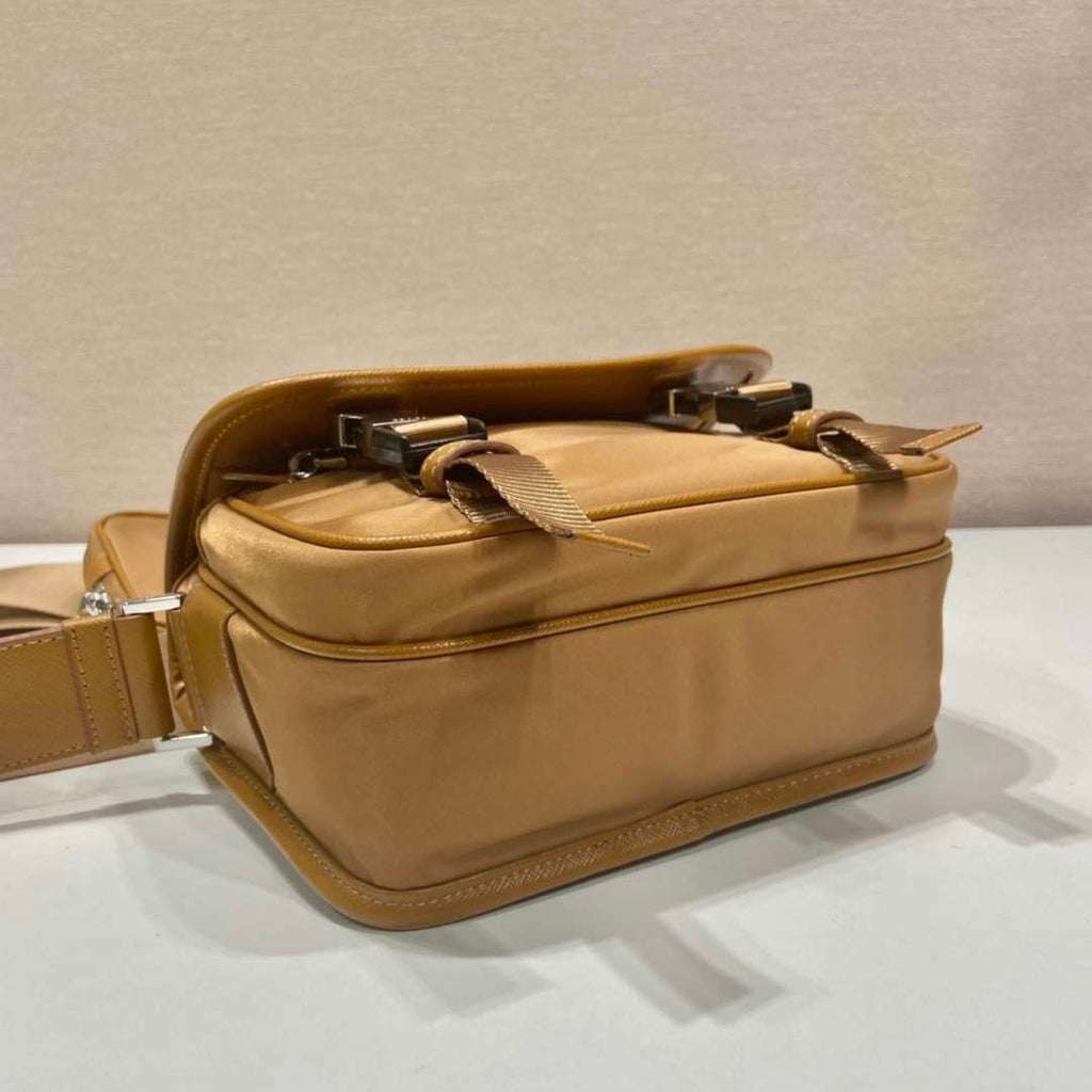 Prada 2VD034 Nylon messenger bag shoulder bag Tan