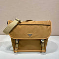 Prada 2VD052 Small Re-Nylon and leather shoulder bag Tan - Default Title - View 1