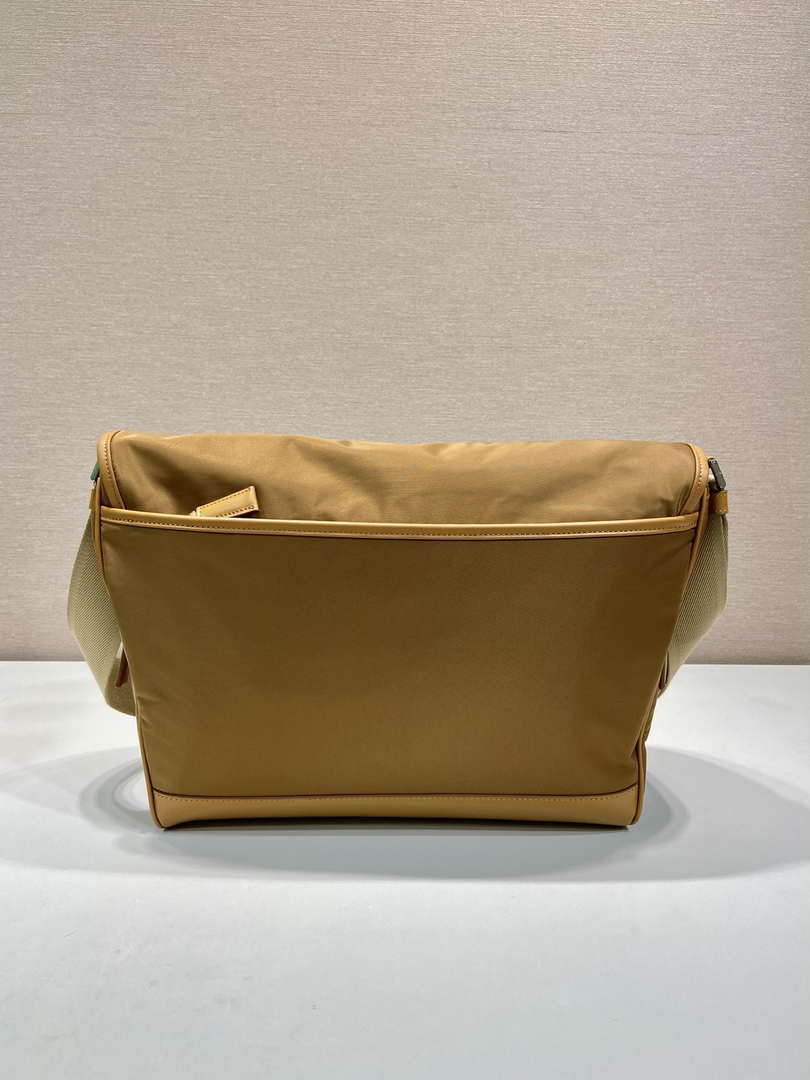 Prada 2VD052 Small Re-Nylon and leather shoulder bag Tan