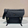 Prada 2VD052 Small Re-Nylon and leather shoulder bag Black - Default Title - View 1