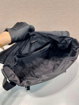 Prada 2VD052 Small Re-Nylon and leather shoulder bag Black - Default Title - View 8