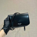 Prada 2VD061 Black Brushed Leather Mini-bag With Shoulder Strap Black - Default Title - View 1