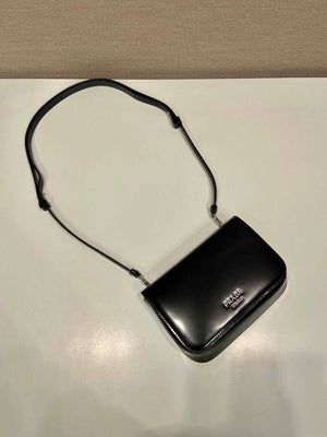 Prada 2VD061 Black Brushed Leather Mini-bag With Shoulder Strap Black - Default Title - View 4