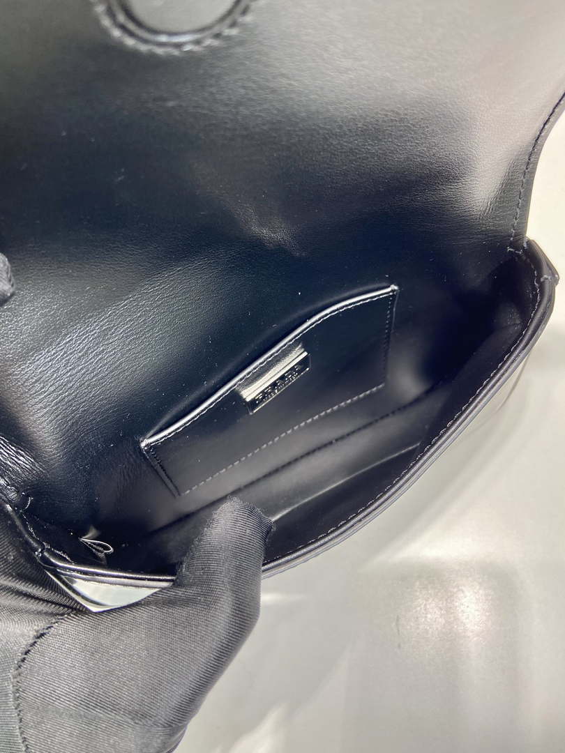 Prada 2VD061 Black Brushed Leather Mini-bag With Shoulder Strap Black - Default Title - View 9