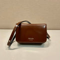 Prada 2VD061 Black Brushed Leather Mini-bag With Shoulder Strap Brown - Default Title - View 1