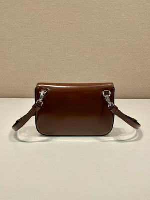 Prada 2VD061 Black Brushed Leather Mini-bag With Shoulder Strap Brown - Default Title - View 4