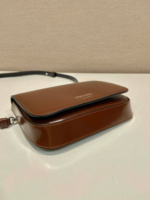 Prada 2VD061 Black Brushed Leather Mini-bag With Shoulder Strap Brown - Default Title - View 5