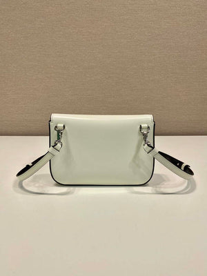 Prada 2VD061 Black Brushed Leather Mini-bag With Shoulder Strap White - Default Title - View 5