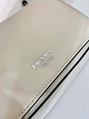 Prada 2VD061 Black Brushed Leather Mini-bag With Shoulder Strap White - Default Title - View 8