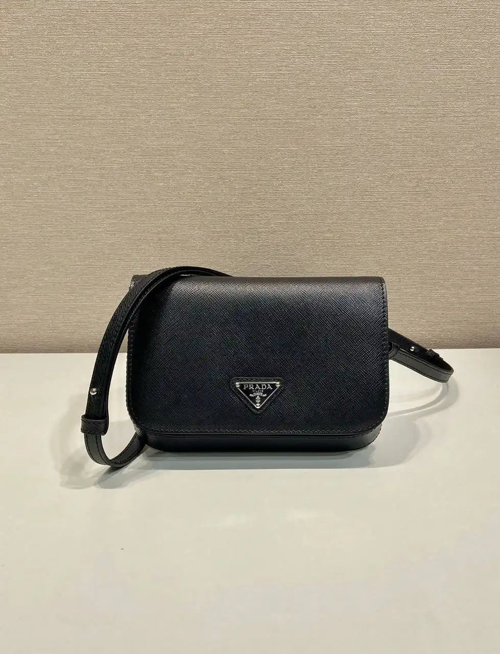 Prada 2VD061 Black Galleria Saffiano leather Mini-bag With Shoulder Strap