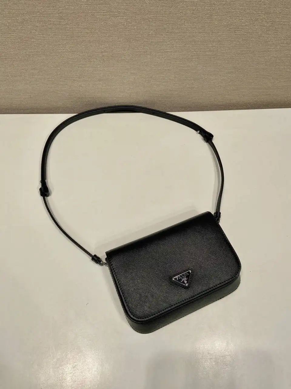 Prada 2VD061 Black Galleria Saffiano leather Mini-bag With Shoulder Strap