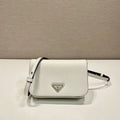 Prada 2VD061 White Galleria Saffiano leather Mini-bag With Shoulder Strap