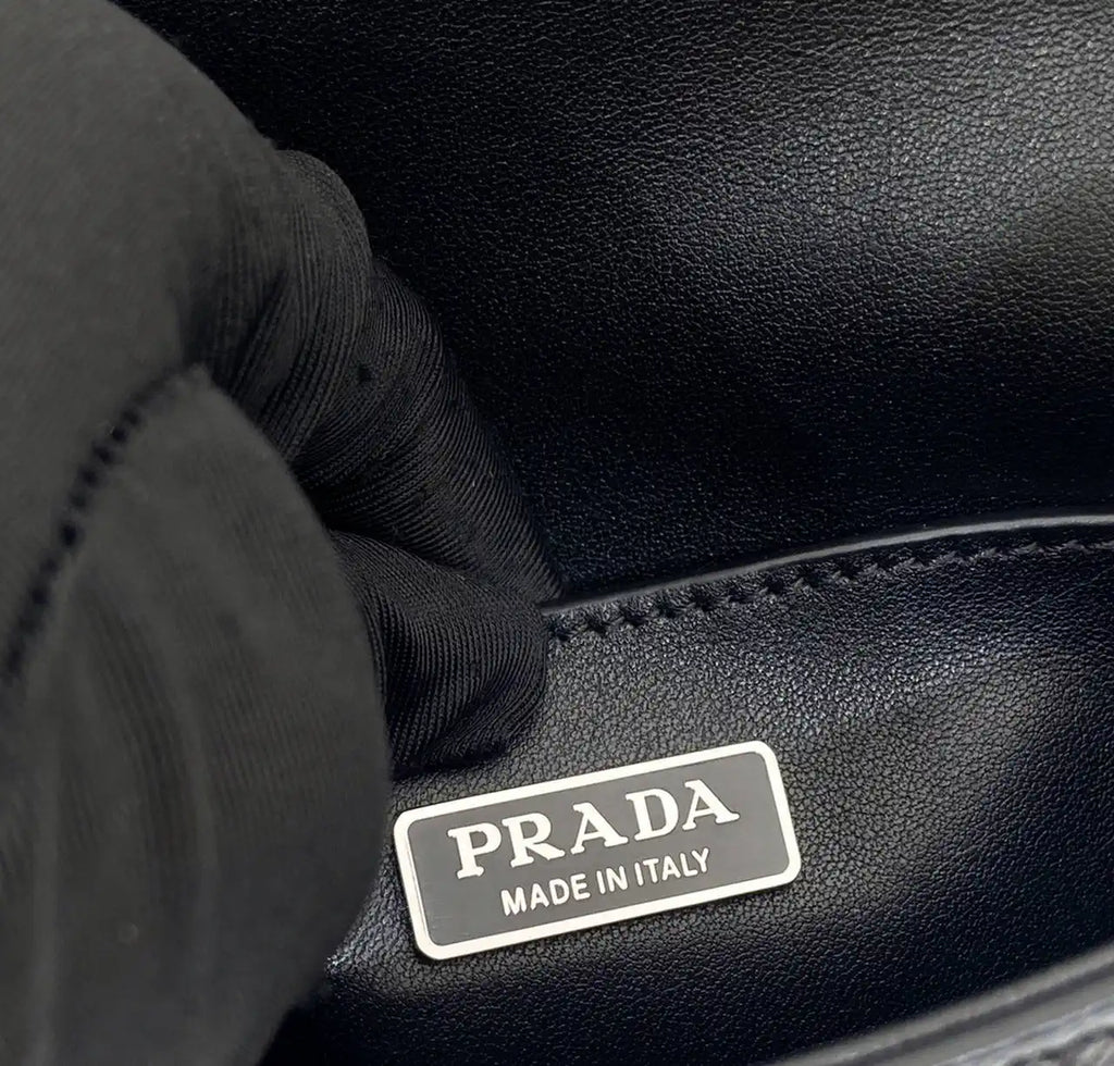 Prada 2VD061 White Galleria Saffiano leather Mini-bag With Shoulder Strap