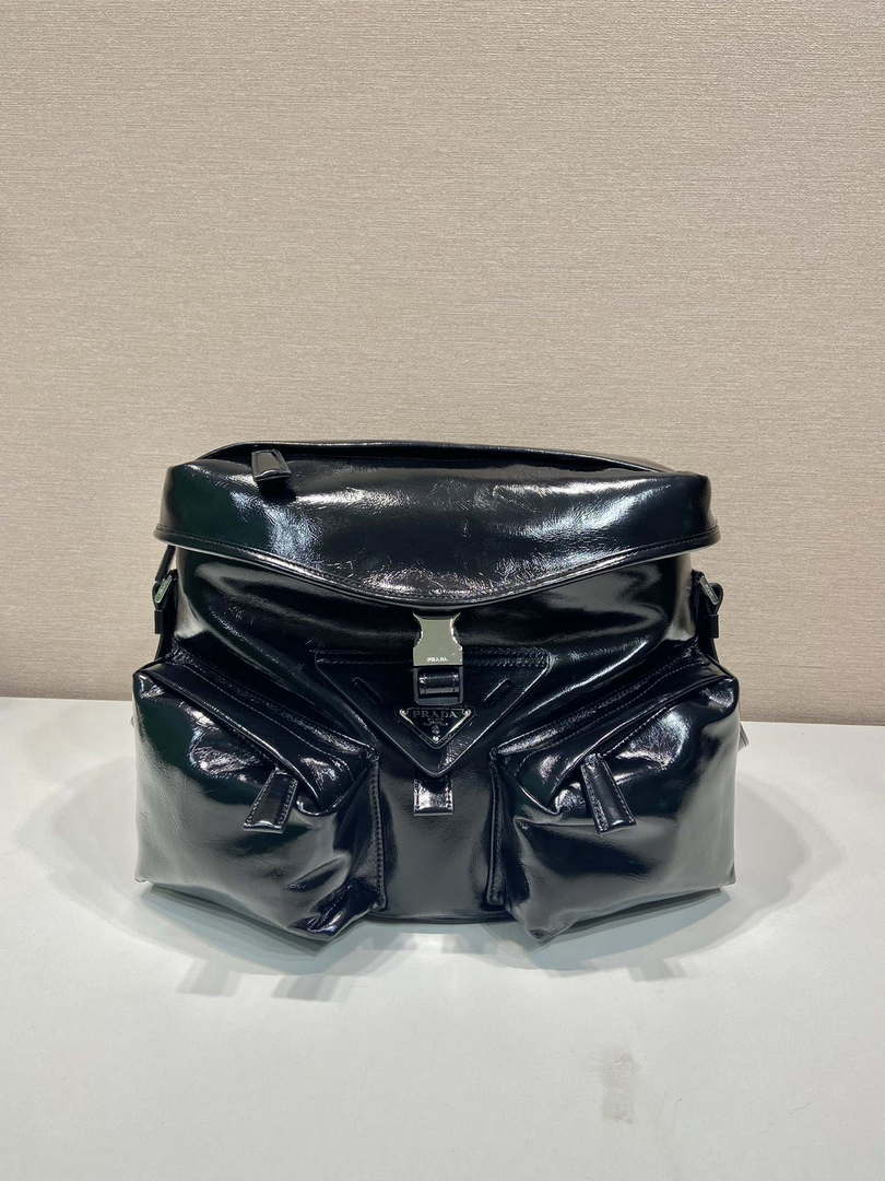 Prada 2VD062 Leather shoulder bag Black