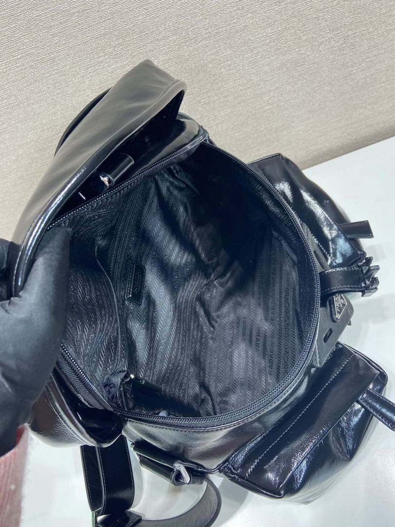 Prada 2VD062 Leather shoulder bag Black