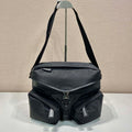 Prada 2VD062 Re-Nylon and leather shoulder bag  Black - Default Title - View 1