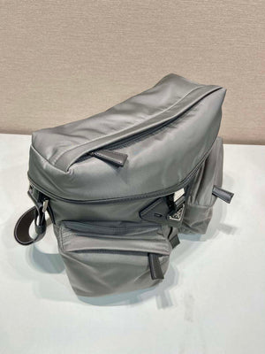 Prada 2VD062 Re-Nylon and leather shoulder bag Gray - Default Title - View 5