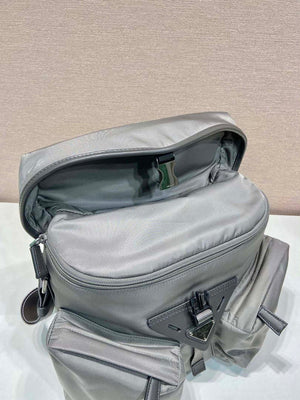 Prada 2VD062 Re-Nylon and leather shoulder bag Gray - Default Title - View 7