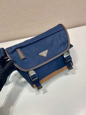 Prada 2VD066 Re-Nylon and Saffiano leather shoulder bag Navy Blue - Default Title - View 4