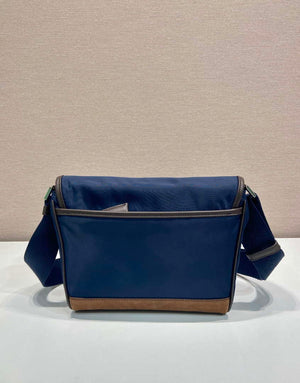 Prada 2VD066 Re-Nylon and Saffiano leather shoulder bag Navy Blue - Default Title - View 5