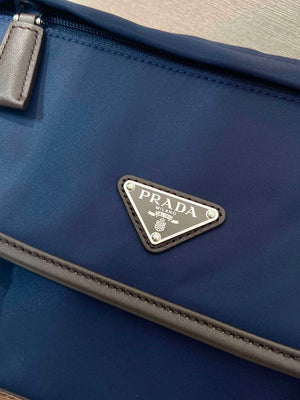 Prada 2VD066 Re-Nylon and Saffiano leather shoulder bag Navy Blue - Default Title - View 8