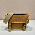 Prada 2VD066 Re-Nylon and Saffiano leather shoulder bag Tan - Default Title - View 1