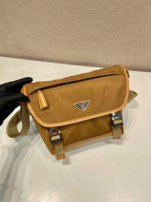 Prada 2VD066 Re-Nylon and Saffiano leather shoulder bag Tan - Default Title - View 2