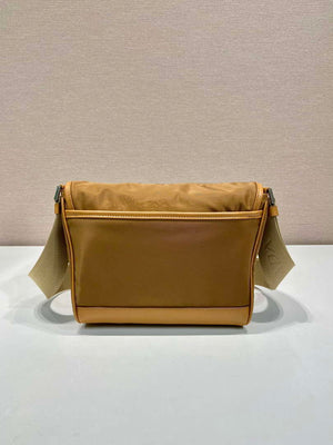 Prada 2VD066 Re-Nylon and Saffiano leather shoulder bag Tan - Default Title - View 5