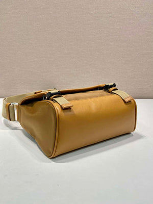 Prada 2VD066 Re-Nylon and Saffiano leather shoulder bag Tan - Default Title - View 6