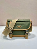 Prada 2VD066 Re-Nylon and Saffiano leather shoulder bag Green