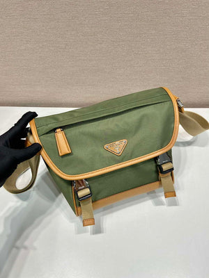 Prada 2VD066 Re-Nylon and Saffiano leather shoulder bag Green - Default Title - View 2