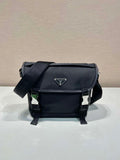 Prada 2VD066 Re-Nylon and Saffiano leather shoulder bag Black