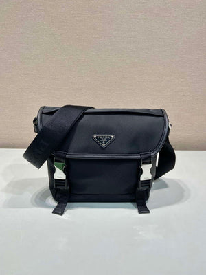 Prada 2VD066 Re-Nylon and Saffiano leather shoulder bag Black - Default Title - View 1