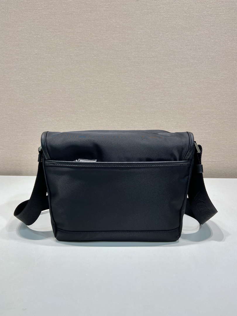 Prada 2VD066 Re-Nylon and Saffiano leather shoulder bag Black