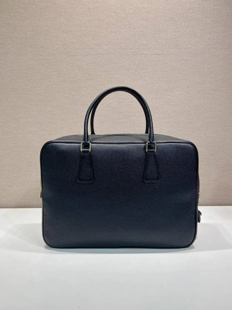 Prada 2VE027 Leather work bag Black