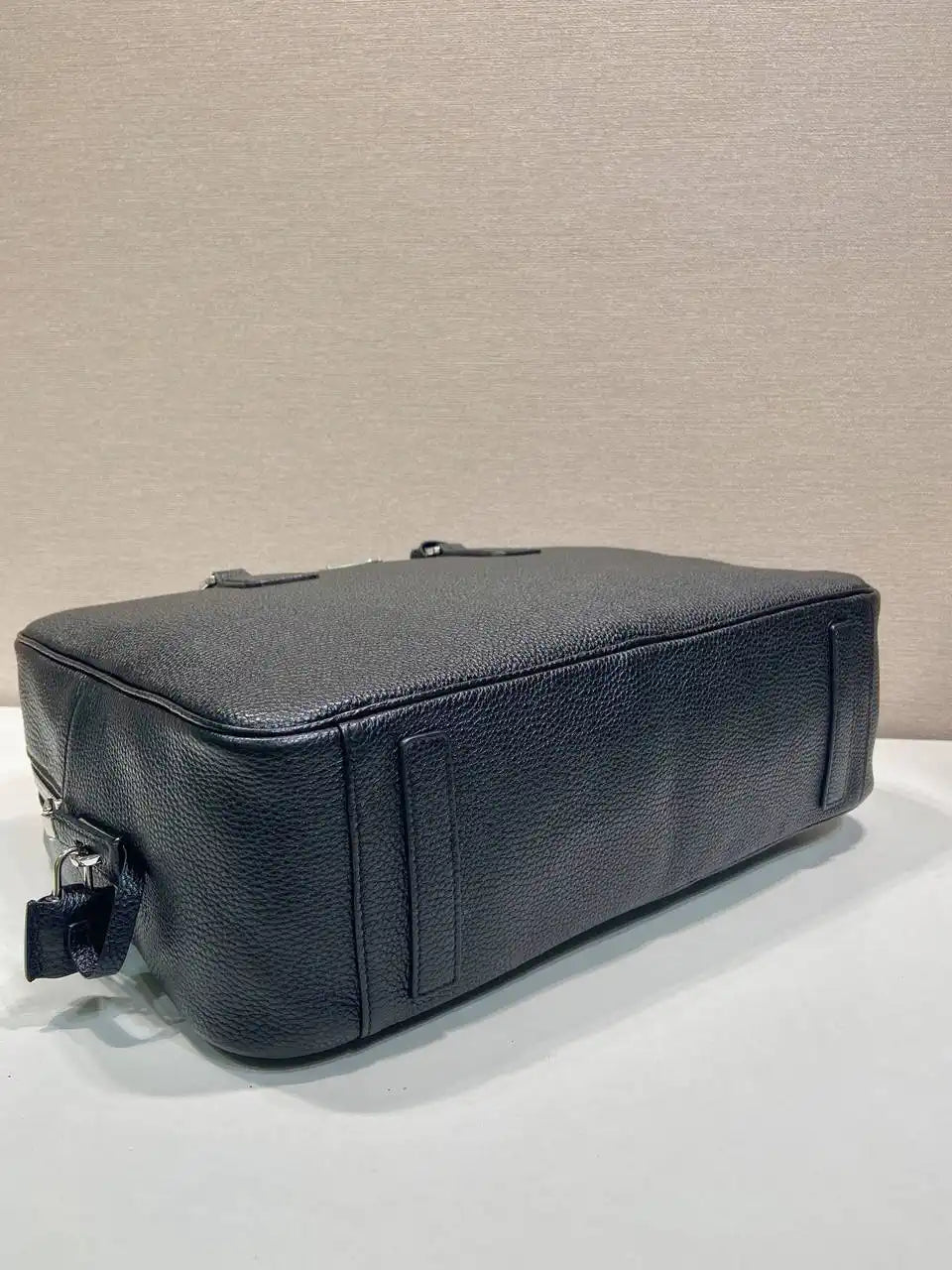 Prada 2VE027 Leather work bag Black