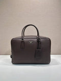 Prada 2VE027 Leather work bag Sienna