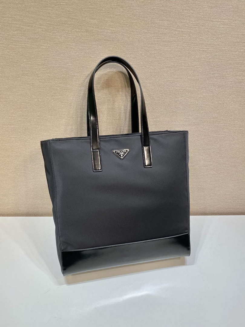 Prada 2VG071 Re-Nylon and Leather tote Black - Default Title - View 3