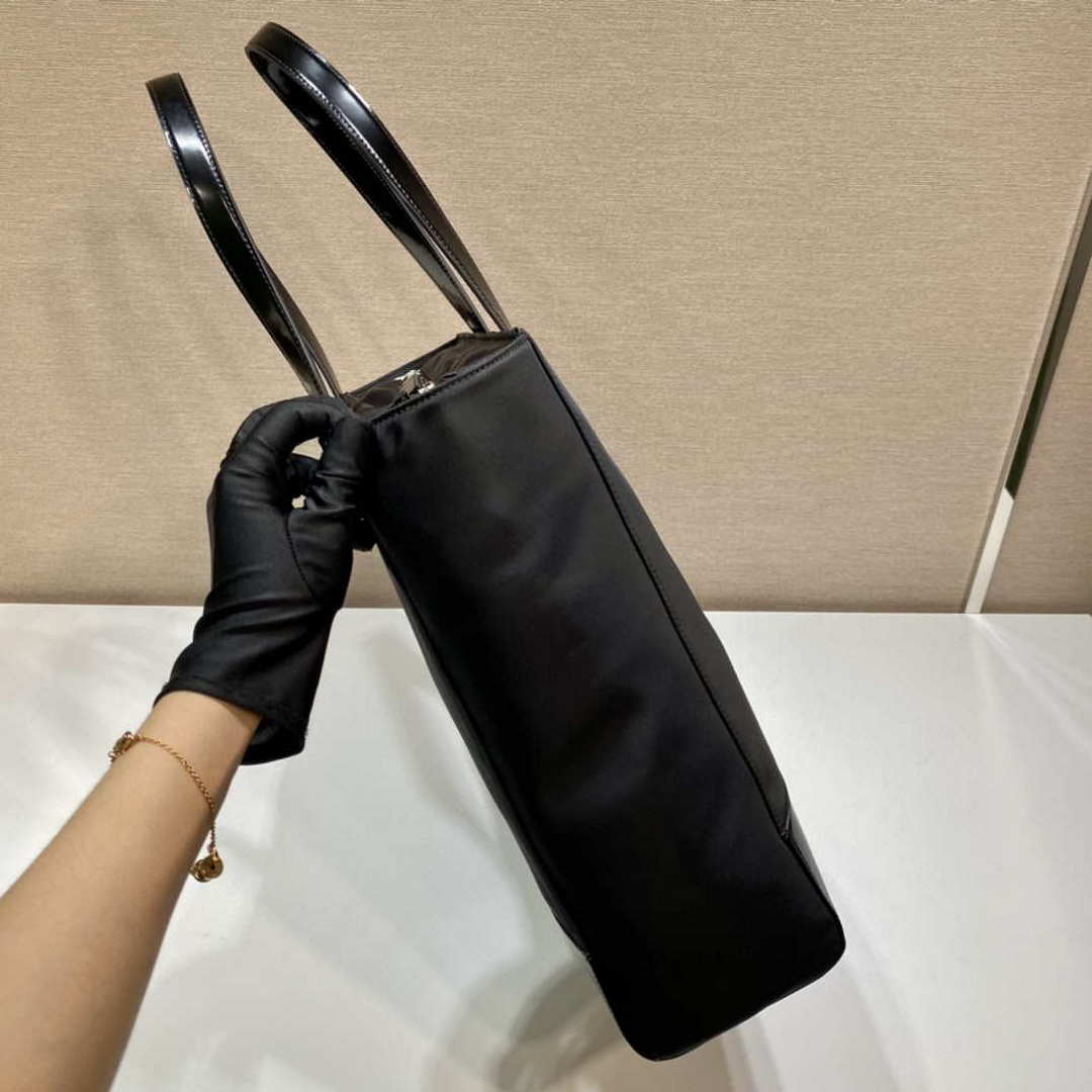 Prada 2VG071 Re-Nylon and Leather tote Black - Default Title - View 4