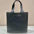 Prada 2VG092 Leather Tote Shoulder Bags Black - Default Title - View 1