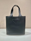 Prada 2VG092 Leather Tote Shoulder Bags Black