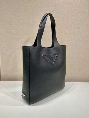 Prada 2VG092 Leather Tote Shoulder Bags Black - Default Title - View 3