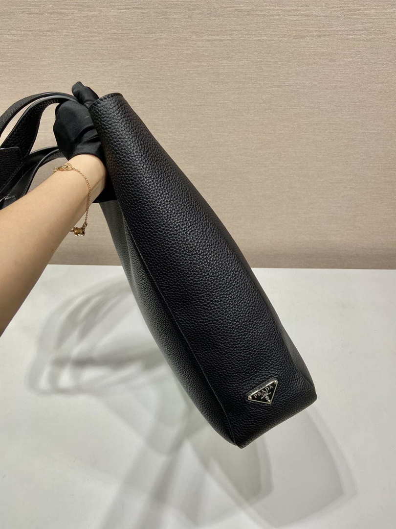 Prada 2VG092 Leather Tote Shoulder Bags Black - Default Title - View 7