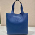 Prada 2VG092 Leather Tote Shoulder Bags Blue - Default Title - View 1