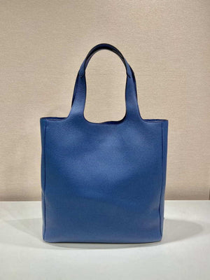 Prada 2VG092 Leather Tote Shoulder Bags Blue - Default Title - View 4