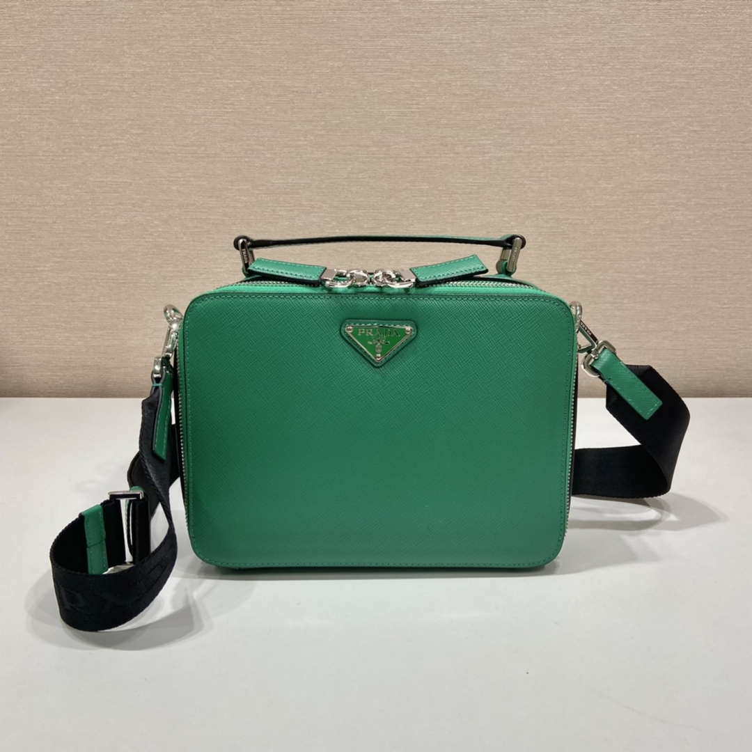 Prada 2VH069 Brique Saffiano leather bag Green