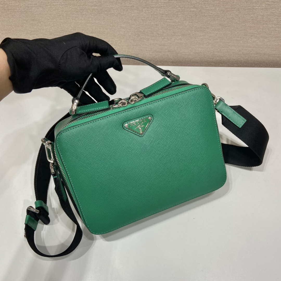 Prada 2VH069 Brique Saffiano leather bag Green