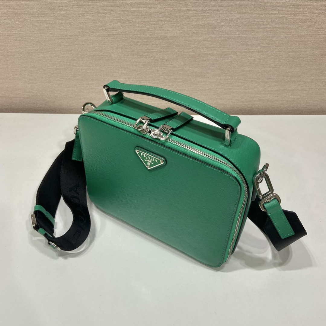 Prada 2VH069 Brique Saffiano leather bag Green