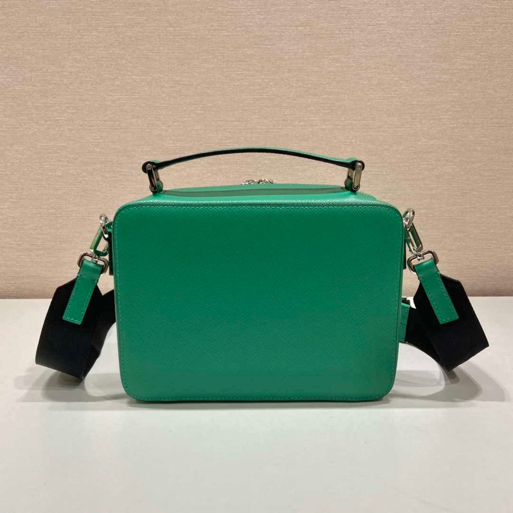 Prada 2VH069 Brique Saffiano leather bag Green