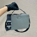 Prada 2VH069 Brique Saffiano leather bag Gray - Default Title - View 1